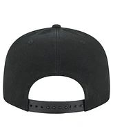 New Era Men's Black Chicago Bulls Adventure Canvas Split Panel 9FIFTY Snapback Hat
