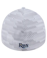 New Era Men's White Tampa Bay Rays Graded 39THIRTY Flex Hat