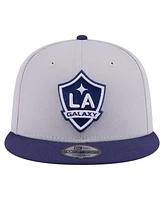 New Era Men's Gray La Galaxy Color Pack Two-Tone 9FIFTY Snapback Hat