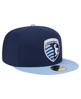 New Era Men's Navy Sporting Kansas City 2025 Kickoff 59FIFTY Fitted Hat