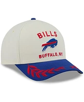New Era Men's Cream/Royal Buffalo Bills 2025 Nfl Draft 9FORTY A-Frame M-Crown Adjustable Hat