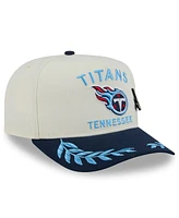 New Era Men's Cream/Navy Tennessee Titans 2025 Nfl Draft A-Frame 59FIFTY Fitted Hat