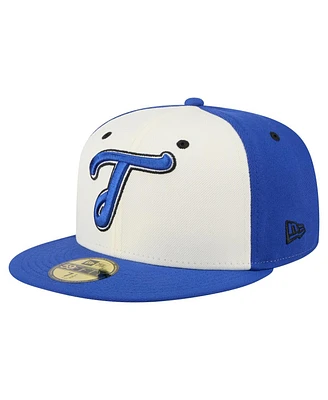 New Era Men's White/Blue Tacoma Rainiers Copa de la Diversion 59FIFTY Fitted Hat