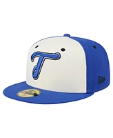 New Era Men's White/Blue Tacoma Rainiers Copa de la Diversion 59FIFTY Fitted Hat