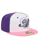 New Era Men's White/Purple Jersey Shore BlueClaws Copa de la Diversion 59FIFTY Fitted Hat