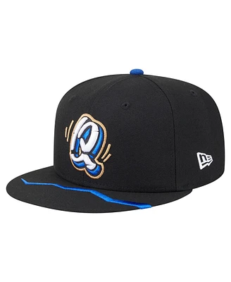 New Era Men's Black Rancho Cucamonga Quakes Authentic Collection 59FIFTY Fitted Hat