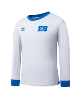 Umbro Men's White El Salvador National Team 2025 Away Replica Long Sleeve Jersey