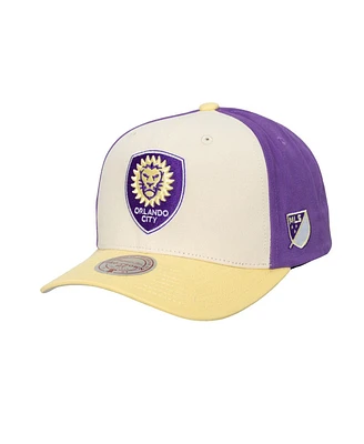 Mitchell & Ness Men's Cream Orlando City Sc Brushed Off Pro Crown Snapback Hat