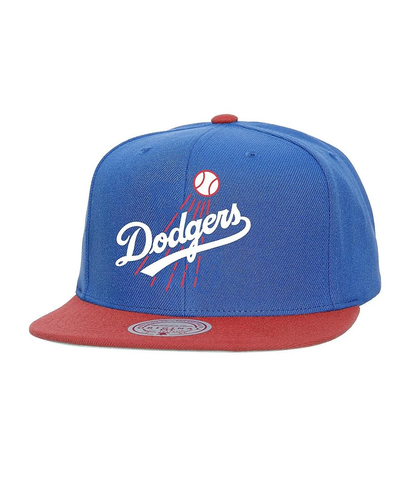 Mitchell & Ness Men's Royal Los Angeles Dodgers Cooperstown Collection Basic Flip Snapback Hat
