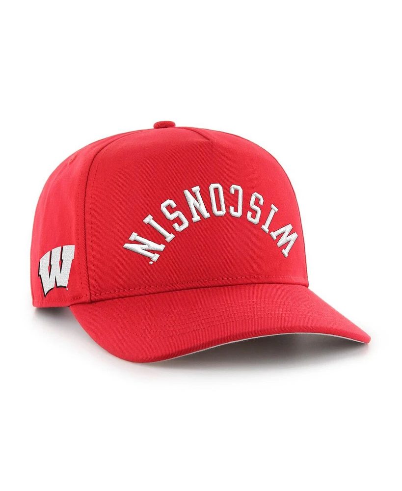 '47 Brand Men's Red Wisconsin Badgers Flip Script Hitch Adjustable Hat