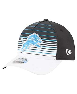 New Era Men's White/Black Detroit Lions Adventure Gradient 9FORTY M-Crown A-Frame Adjustable Hat