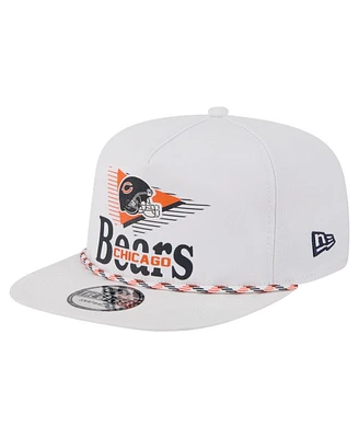 New Era Men's White Chicago Bears Collide Golfer Snapback Hat