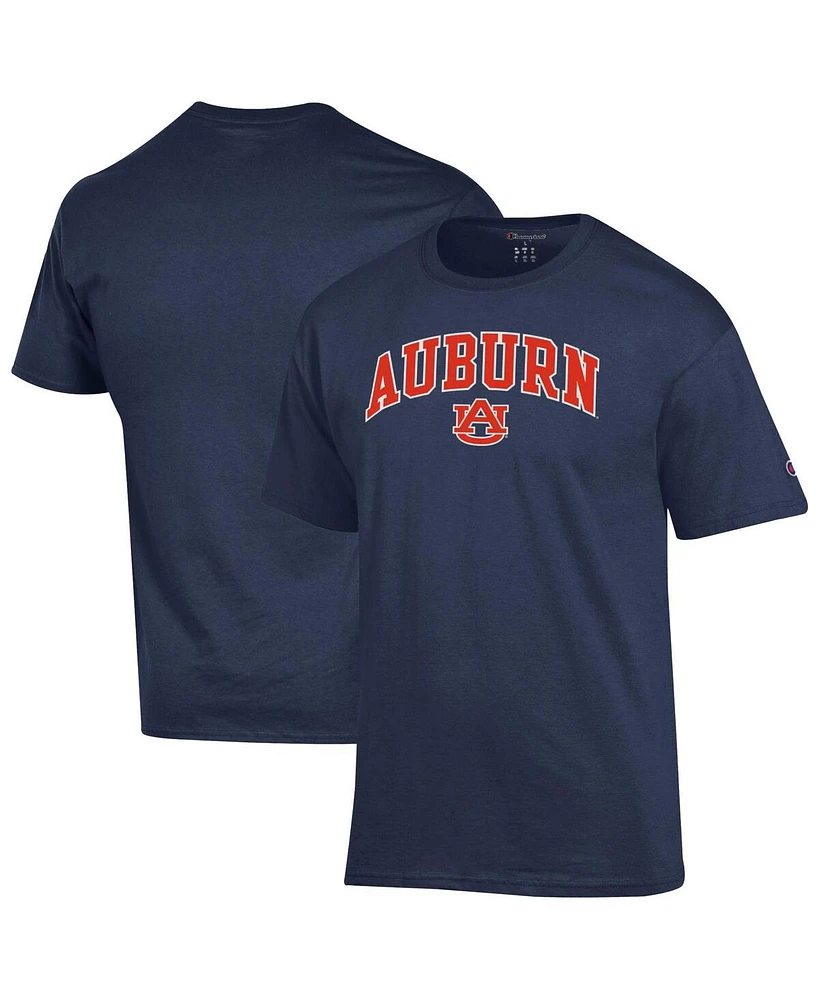 Champion Men's Navy Auburn Tigers Arch Over Logo T-Shirt