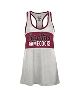 Pressbox Women's White/Garnet South Carolina Gamecocks Tracy Racerback Tank Top