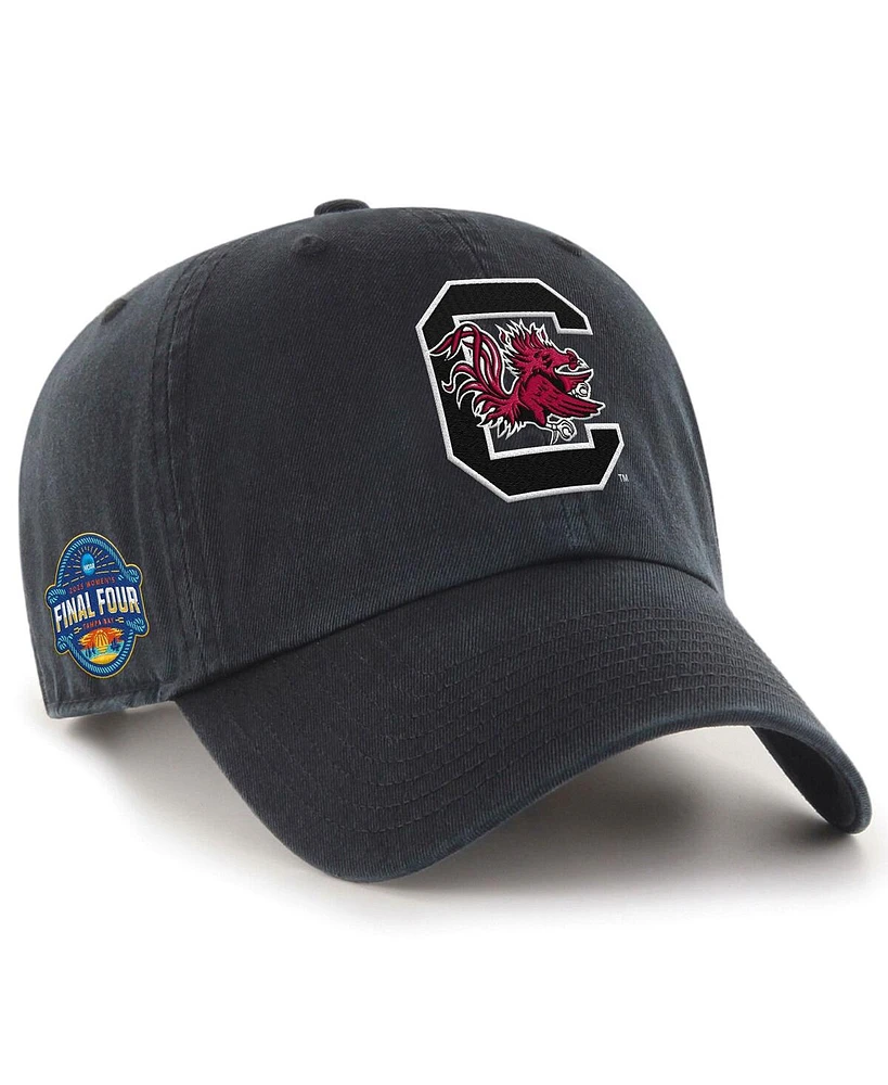 '47 Brand Men's Black South Carolina Gamecocks 2025 Ncaa Women's Basketball Tournament March Madness Final Four Clean Up Adjustable Hat