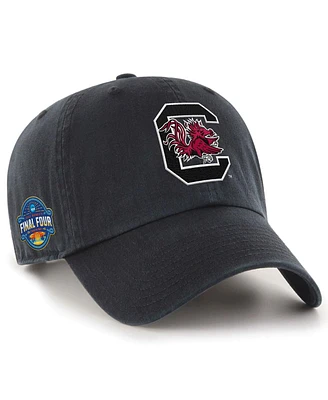 '47 Brand Men's Black South Carolina Gamecocks 2025 Ncaa Women's Basketball Tournament March Madness Final Four Clean Up Adjustable Hat