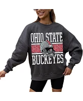 Gameday Couture Women's Charcoal Ohio State Buckeyes Premium Fleece Pullover Sweatshirt