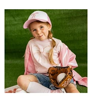 Sweet Wink Baby Girls Baseball Bow Short Sleeve T-Shirt