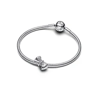 Pandora Sterling Silver Sparkling Bow Charms