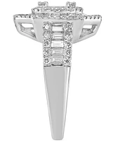Diamond Cluster Statement Ring (2 ct. t.w.) in 14k White Gold