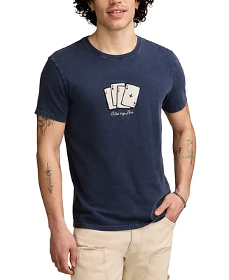 Lucky Brand Men's Kiss My Ace Cards T-Shirt