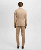 Mango Men's Linen Slim-Fit Suit Blazer