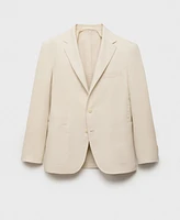 Mango Men's Salerno Linen Slim-Fit Suit Blazer