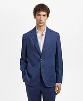 Mango Men's Salerno Linen Slim-Fit Suit Blazer