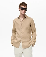 Mango Men's Linen Slim-Fit Shirt