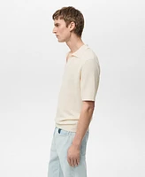 Mango Men's Fine-Knit Polo Shirt