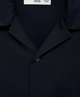 Mango Men's Lyocell Pocketed Shirt