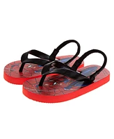 Spider-Man Toddler Boys Superhero Backstrap Flip Flop Slippers