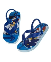 Sonic The Hedgehog Toddler Boys Slip On Flip Flop Slippers
