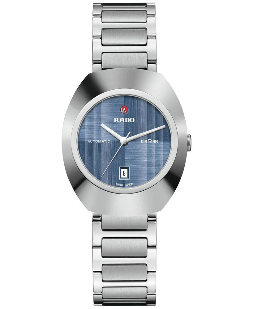 Rado Women's Swiss Automatic DiaStar Original Stainless Steel Bracelet Watch 30mm