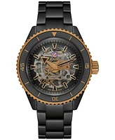 Rado Men's Swiss Automatic Captain Cook Skeleton Black High-Tech Ceramic Bracelet Watch 43mm