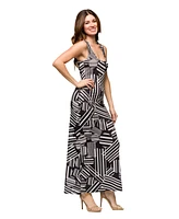24seven Comfort Apparel Women's Razorback Tank Casual Maxi Dress