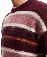 Cotton On Men's Box Fit Fuzzy Crew Knit Sweater