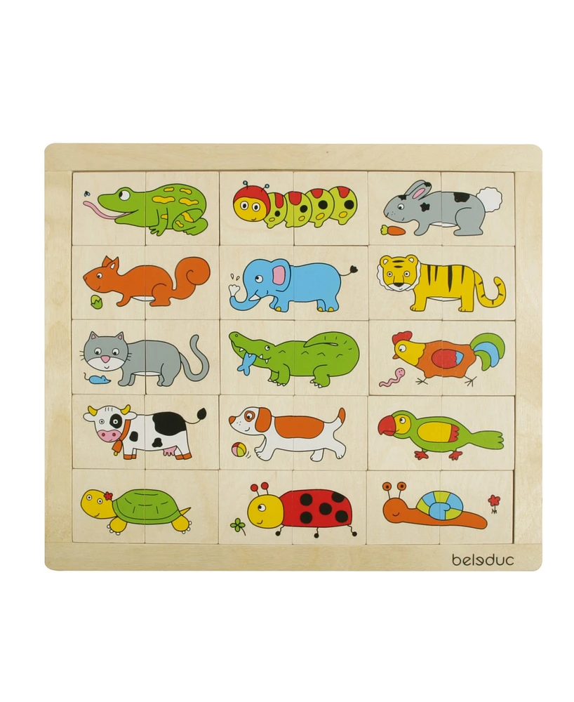 Beleduc Match Mix Animals Puzzle