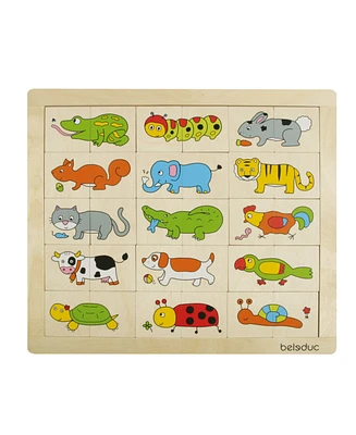 Beleduc Match Mix Animals Puzzle