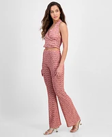Guess Women's Naleny Pleated Flared Pants
