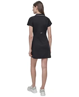 Dkny Sport Women's Court Pique Knit Polo Dress