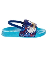 Sonic The Hedgehog Toddler Boys Dual Sizes Slides