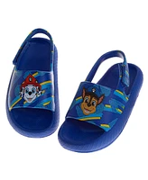 Nickelodeon Toddler Boys Patrol Hook and Loop Backstrap Slides