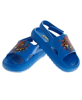 Spider-Man Toddler Boys Marvel Hook and Loop Backstrap Slides