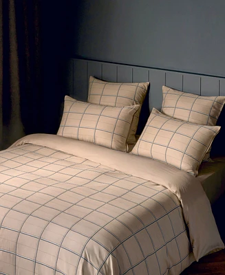 Boss Home by Hugo Check Cotton Sateen Sham Pair, Standard