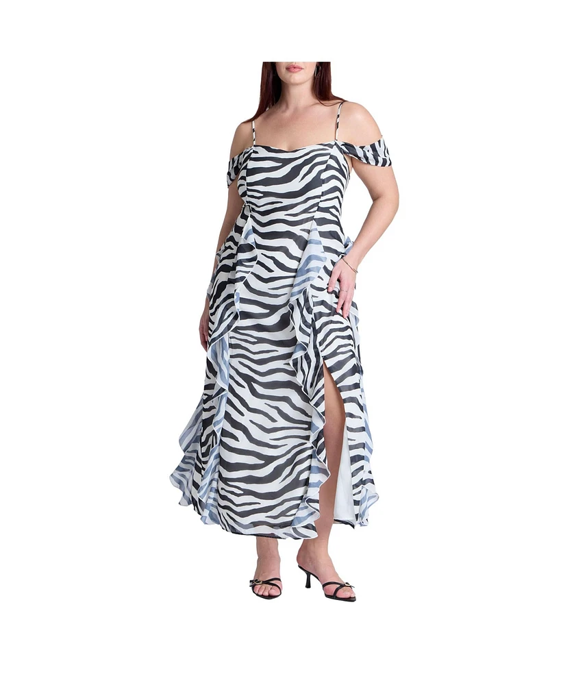 Eloquii Plus Printed Zebra Dress