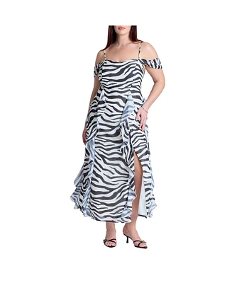 Eloquii Plus Printed Zebra Dress
