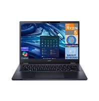 Acer TravelMate P4 TMP41441R854US Blue Laptop, Ryzen 5 Pro 6650U, 16GB, 512GB PCIe Ssd, 14.0" Wuxga Wide Uxga (1920x1200), Amd Radeon 660M, Windows 11