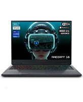 Thunderobot Radiant 16 4060 2.5K Gaming Laptop, 16" Wqxga 240Hz Display, 14th Gen Intel i7-14650HX, GeForce Rtx 4060, 16GB DDR5 Ram, 1TB PCIe Ssd, Rgb