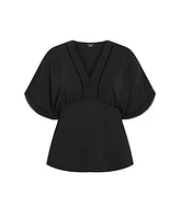 City Chic Plus Island Sun Top